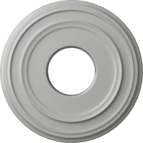 Ekena Millwork Classic Ceiling Medallion (Fits Canopies up to 7 1/4"), 12 3/8"OD x 4"ID x 1 1/8"P, Frost CM12CLFRF - main